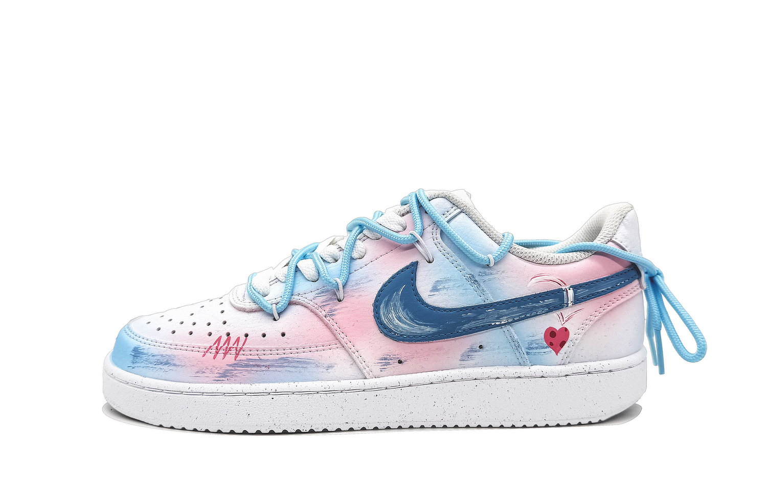 

Nike Court Vision 1 Slip Resistant Abrasion Resistant низкие скейтбордские туфли мужские Pink