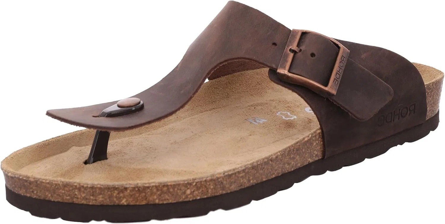 Мужские сандалии Rohde 5928 с носком и стойкой, Brown