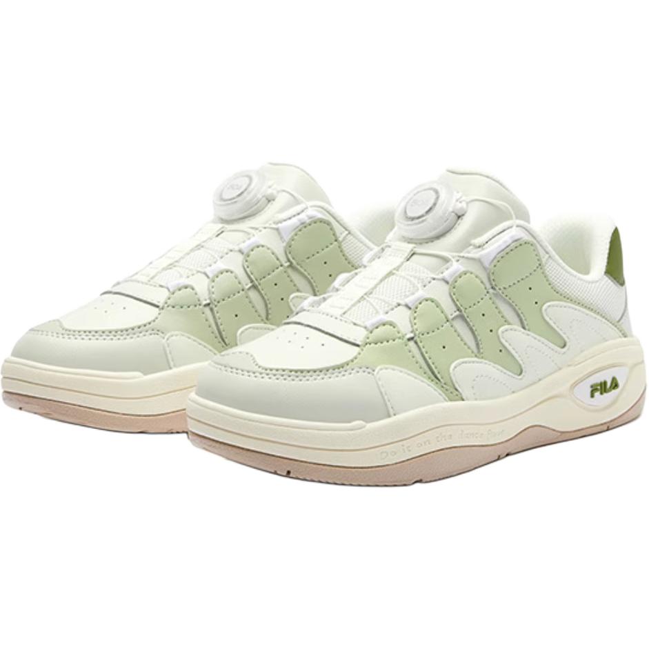 FILA KIDS Детские кроссовки для скейтбординга BOA, устойчивые к истиранию, низкие, зеленые — фото 2
