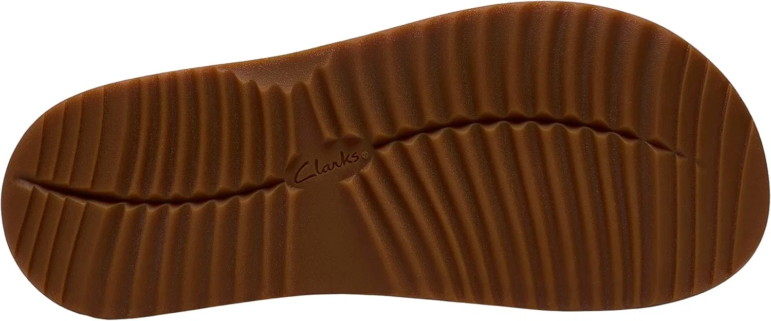 Сандалии-слайды с дышащим верхом Clarks, серый замш — фото 3