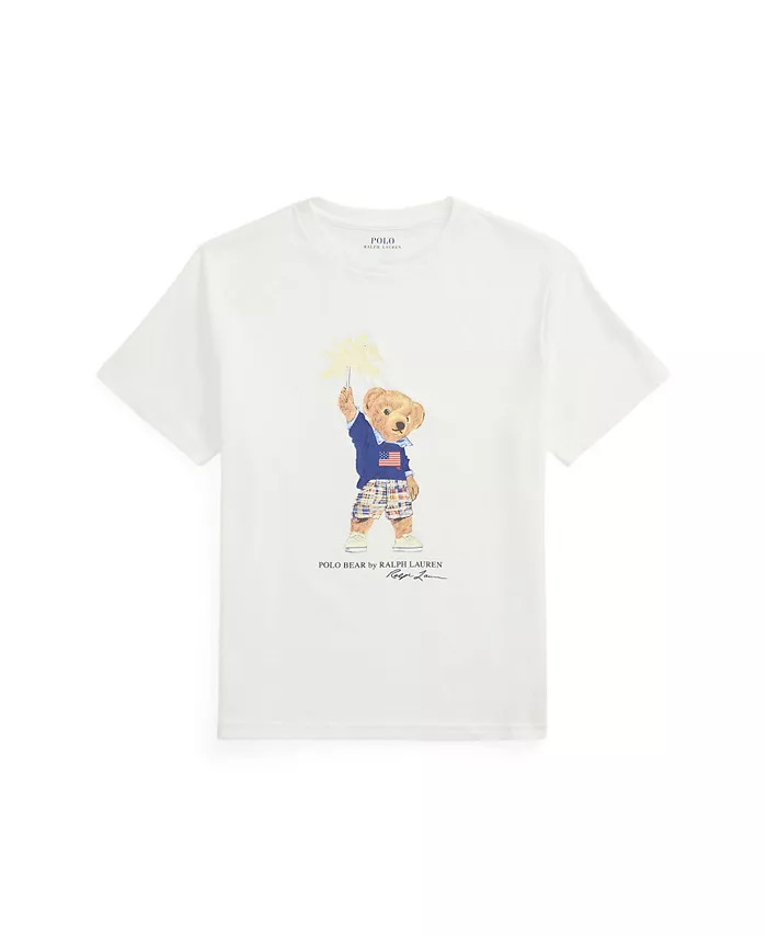 

Футболка с коротким рукавом для мальчиков старшего возраста Polo Ralph Lauren, белый