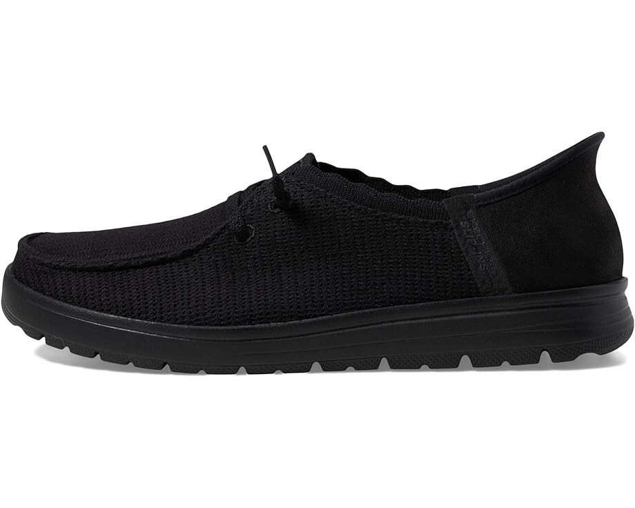 Кроссовки SKECHERS Venice - Coastal Groove Hands Free Slip-Ins, цвет Black/Black — фото 4