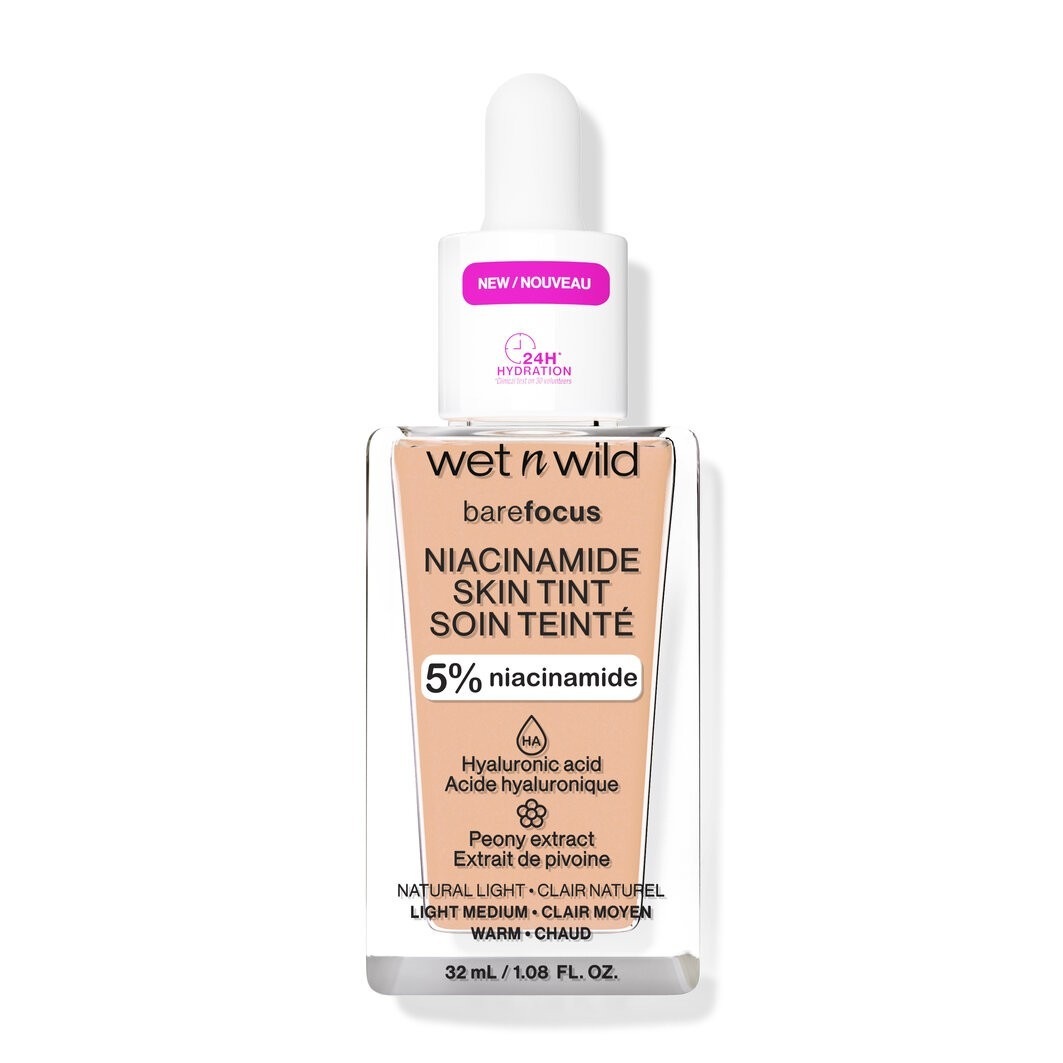 

Тональный крем для лица bare focus niacinamide skin tint Wet N Wild, light, объем 32 мл
