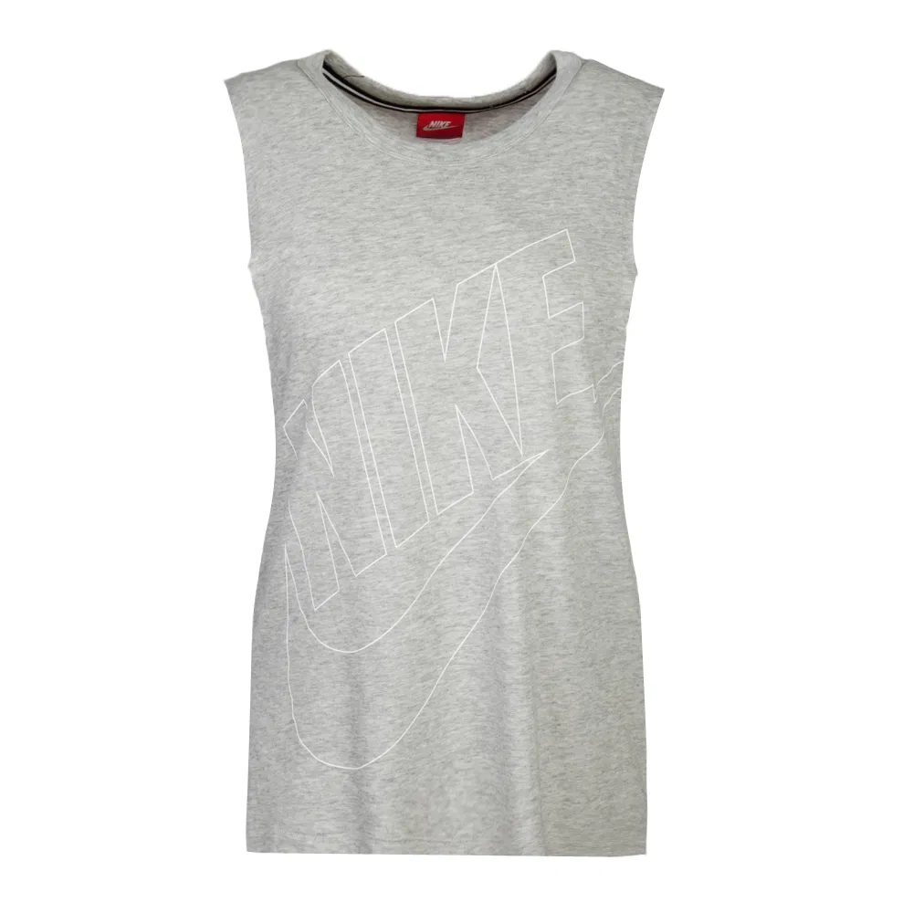 Майка Signal Tank Tops женская, серая, с круглым вырезом Nike, Gray