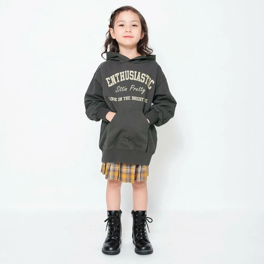 Мини-платье с капюшоном Branshes, Charcoal Gray