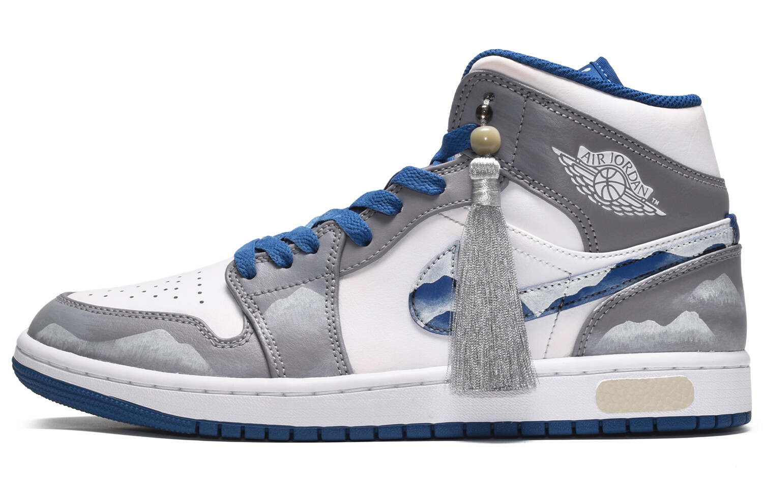 

Баскетбольные кроссовки Air 1 Vintage Men High-top Blue/white/grey Jordan