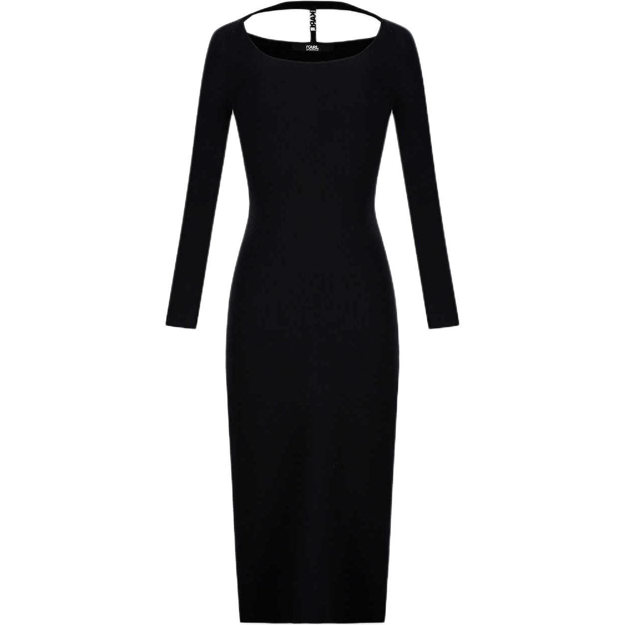 

KARL LAGERFELD / Karl Lagerfeld Jeans Длинное платье с длинными рукавами KARL LAGERFELD черное