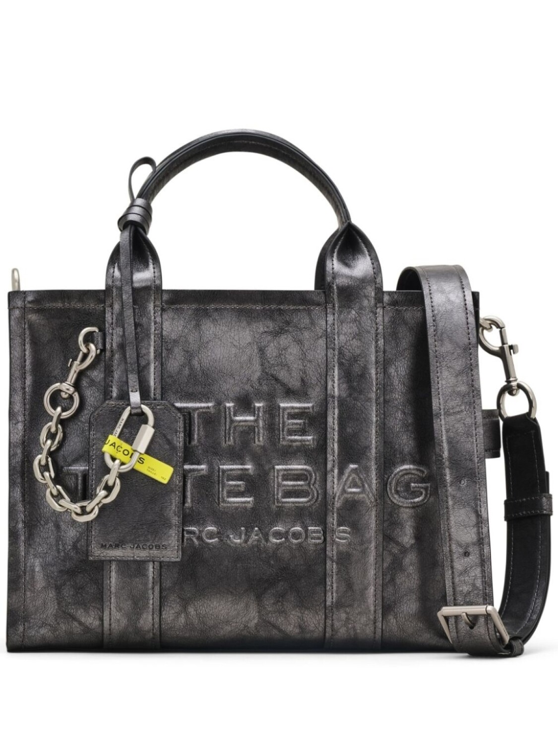 

Кожаная сумка-тоут Marc Jacobs, серый