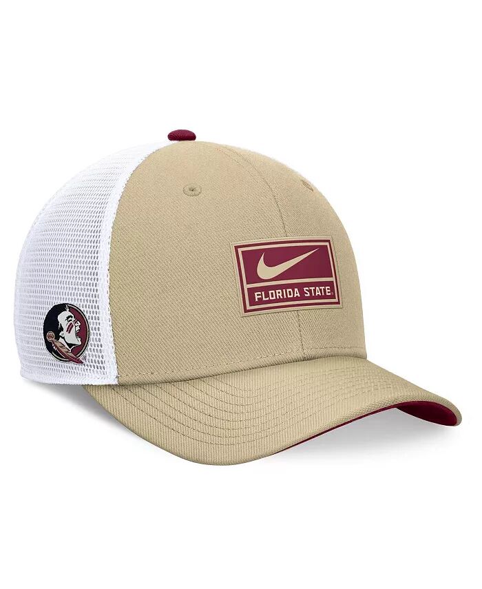 

Мужская золотисто-белая регулируемая кепка Trucker Florida State Seminoles 2024 On Field Swoosh Nike