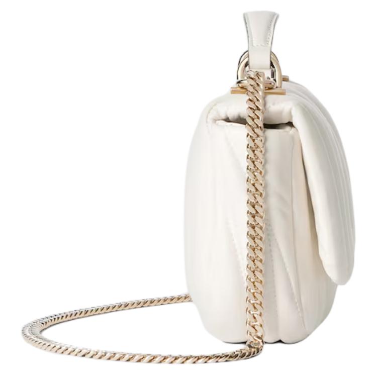 Сумка кросс-боди GUCCI GG Milano из стеганой кожи, мини, женская, белая — фото 4