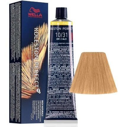 

Стойкая краска для волос Koleston Perfect Me+ Rich Naturals 10/31, 60 мл, Wella