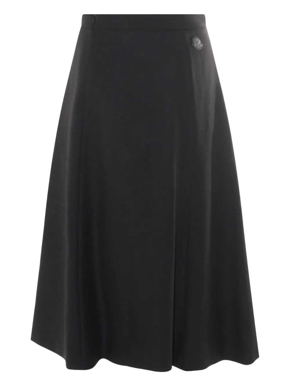 

Миди-юбка А-силуэта с пуговицами MONCLER, черный
