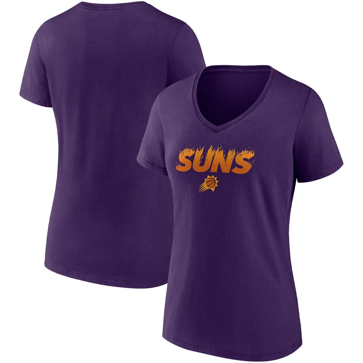 

Женская фиолетовая футболка Phoenix Suns Hometown Collection On Fire с v-образным вырезом Fanatics, Фиолетовый, Женская фиолетовая футболка Phoenix Suns Hometown Collection On Fire с v-образным вырезом Fanatics