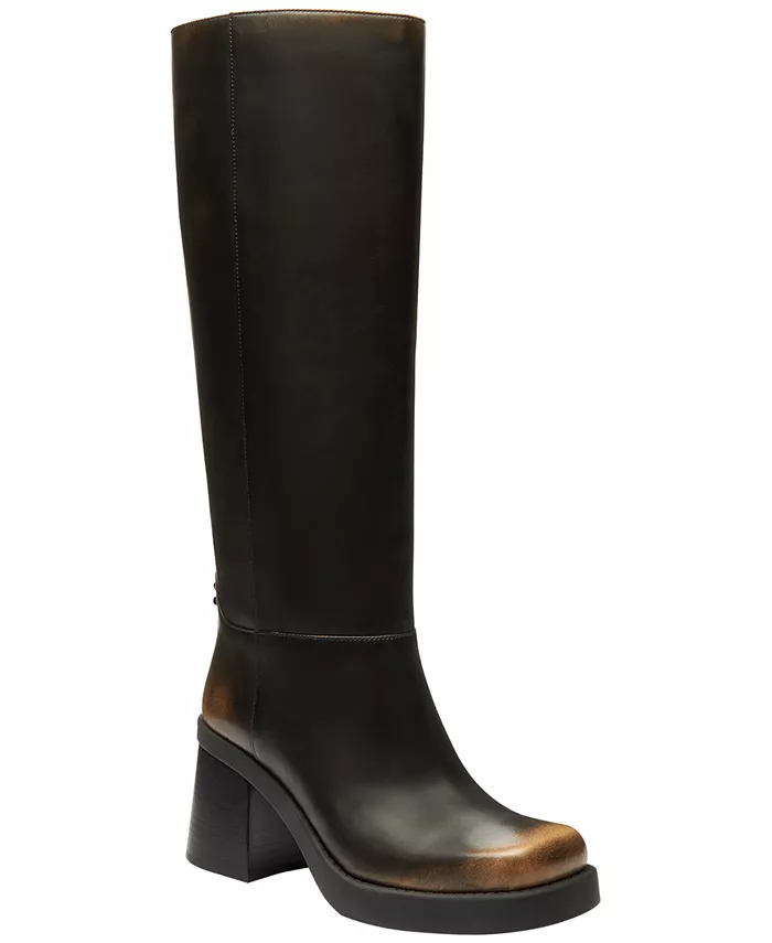 Женские сапоги Sculpted C Pull-On высокие Coach, черный