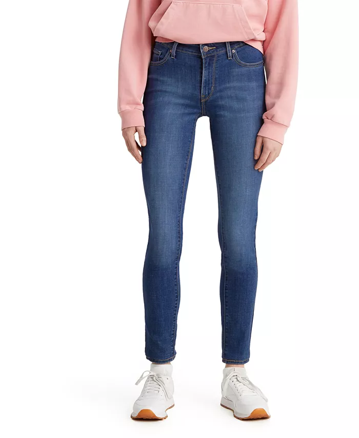 

Женские джинсы 711 Mid Rise Stretch Skinny Levi's, синий