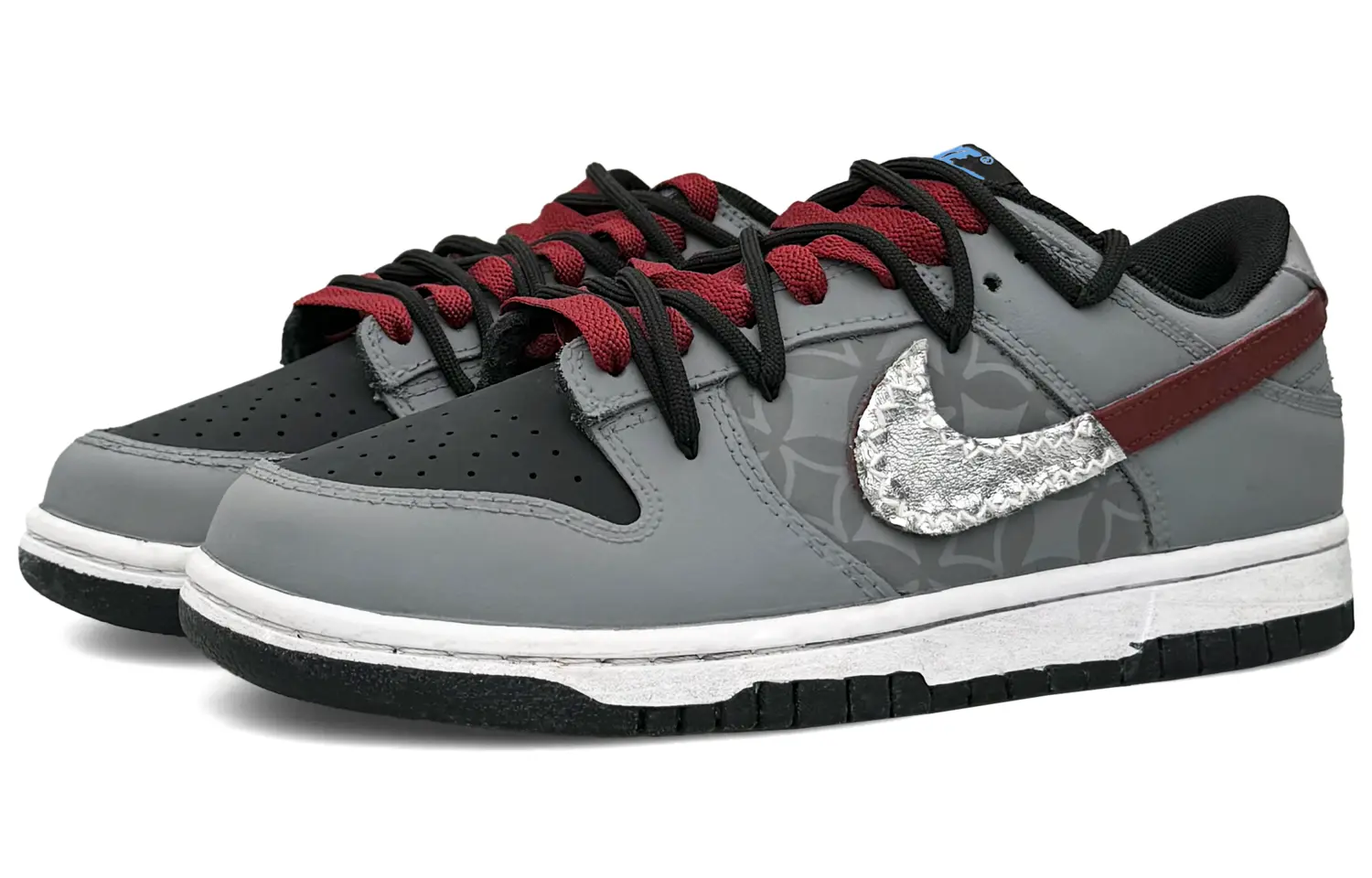 

Кроссовки Nike Dunk Skateboarding Shoes Women's Low-top Black, серый