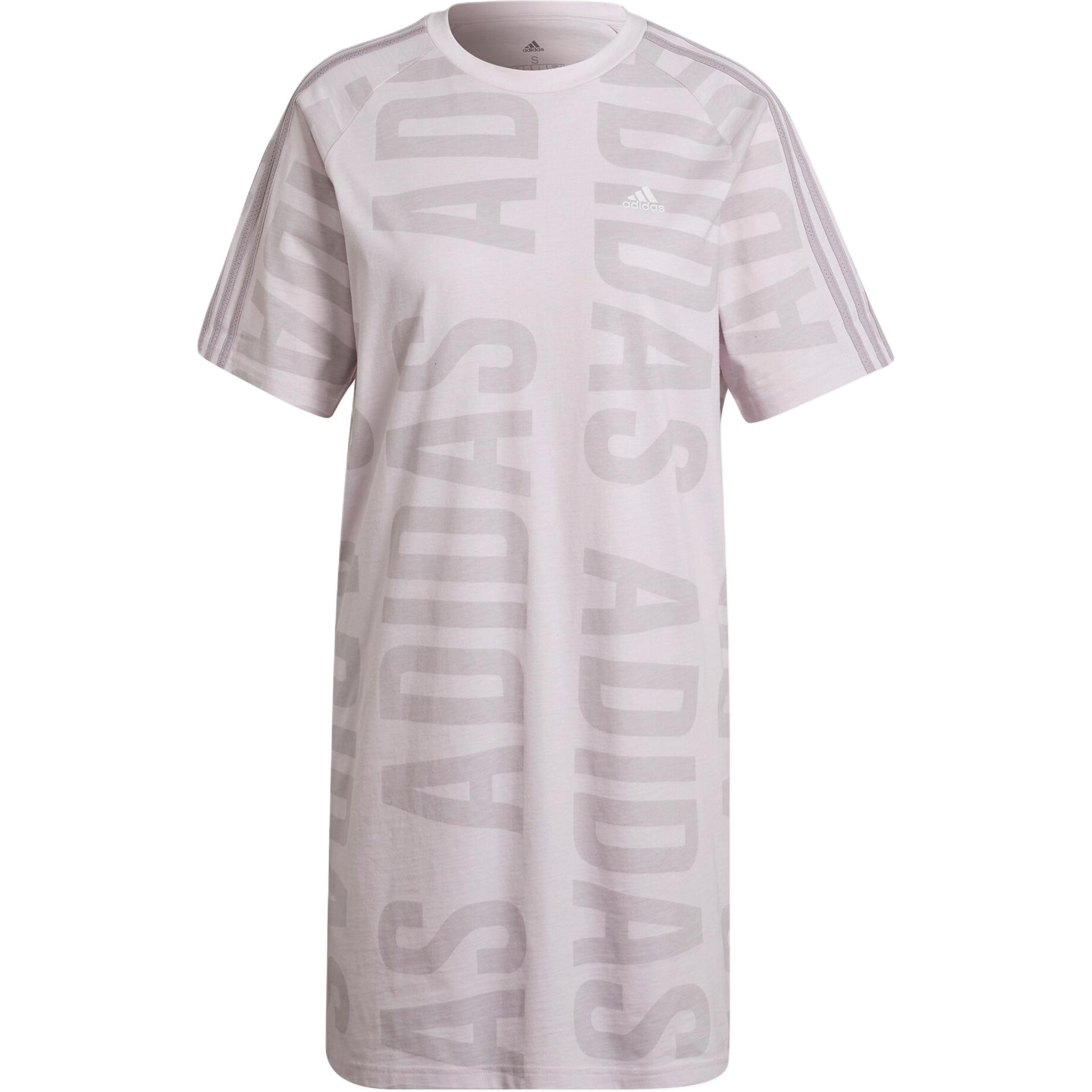 

Adidas Женское розовое платье с короткими рукавами