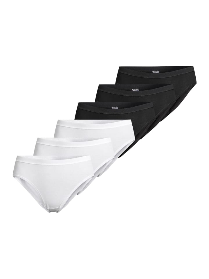 

Conta Трусики-миди из тонкой ребристой ткани черно-белого цвета