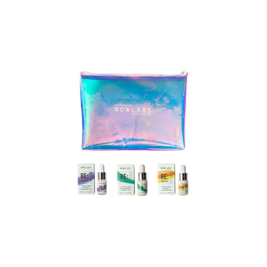 

Сыворотка для лица WOWLABS Explorer Set, Skin Retreat RE:DETOX 3 ml + Skin Retreat RE:PURIFY 3 ml + Skin Retreat RE:RADIATE 3 ml + Kosmetiktasche 1 Stk. / 1 Stk.