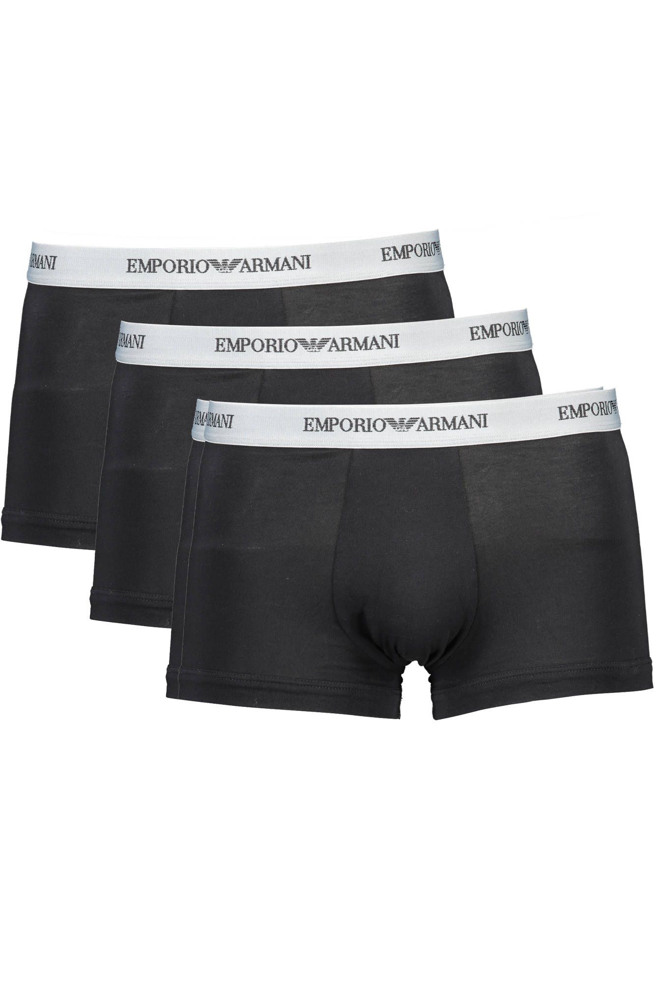 

Черный хлопок мужские плавки трио упаковка Armani Emporio