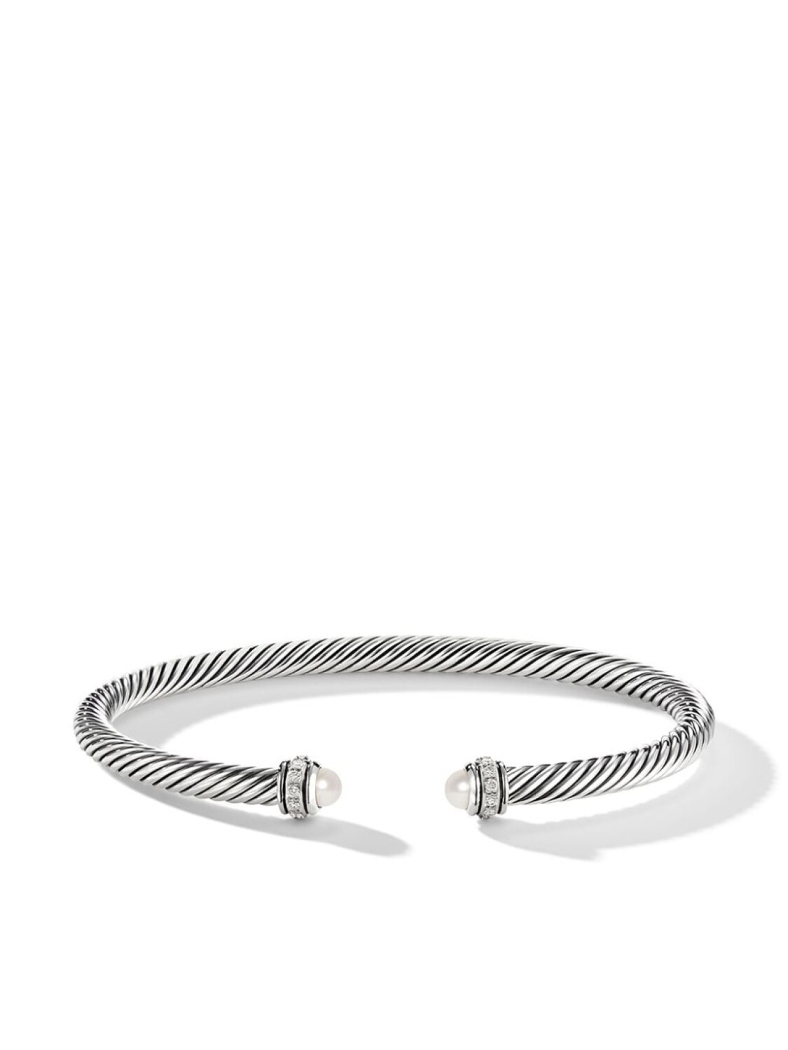 

Серебряный браслет Cable Classics с жемчугом и бриллиантами David Yurman