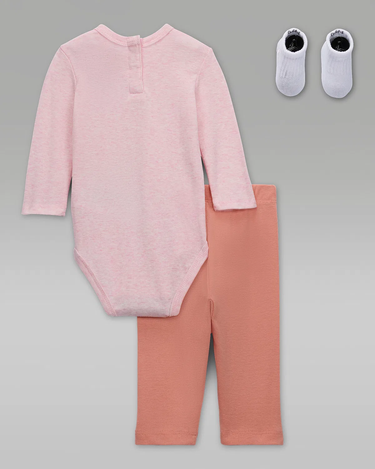 Jordan Baby Essentials Длинный рукав Боди в коробке, Light Madder Root — фото 2