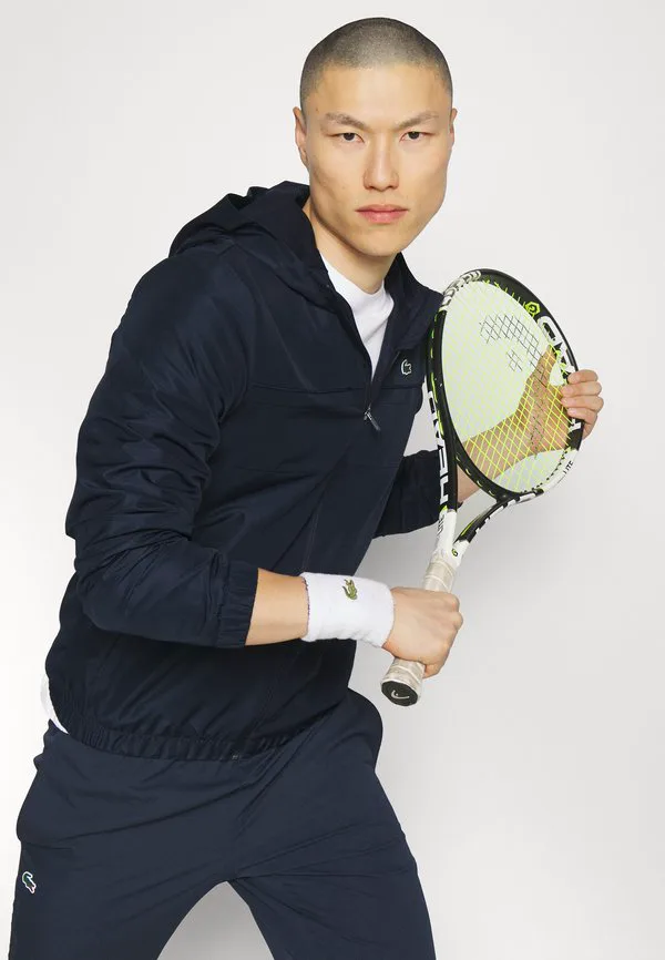 Теннисная куртка, классическая тренировочная куртка Lacoste Sport, Navy Blue — фото 4