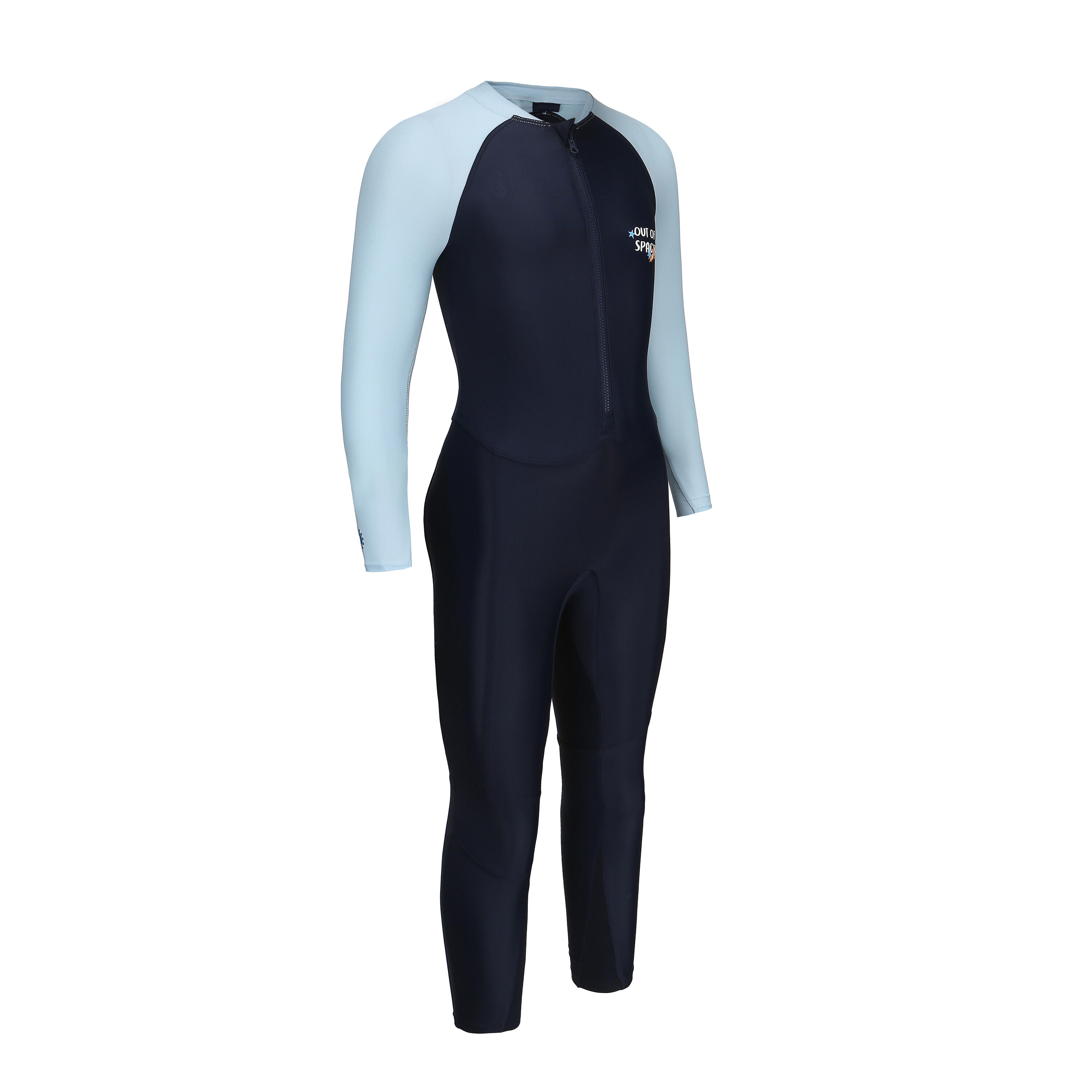 Мужские детские длинные плавки Nabaiji UV Combiswim 100 SPACE BLUE — фото 2