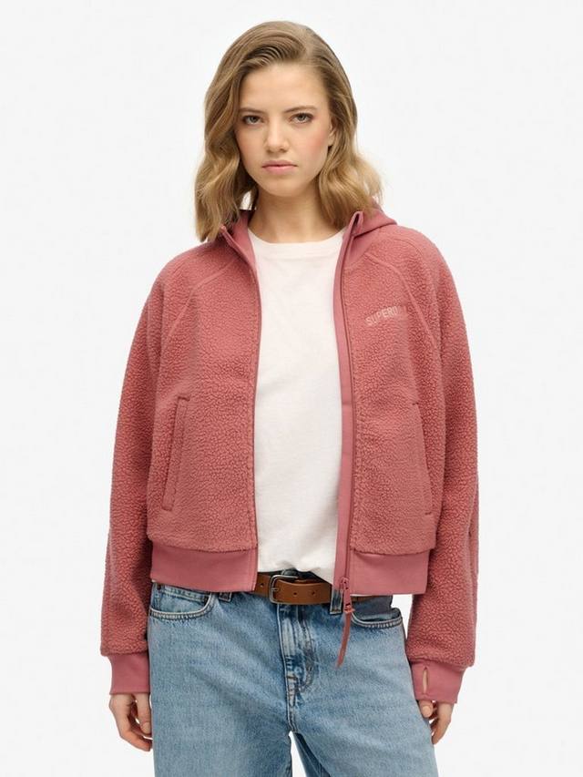 

Активный флисовый худи с молнией Superdry, Withered Rose