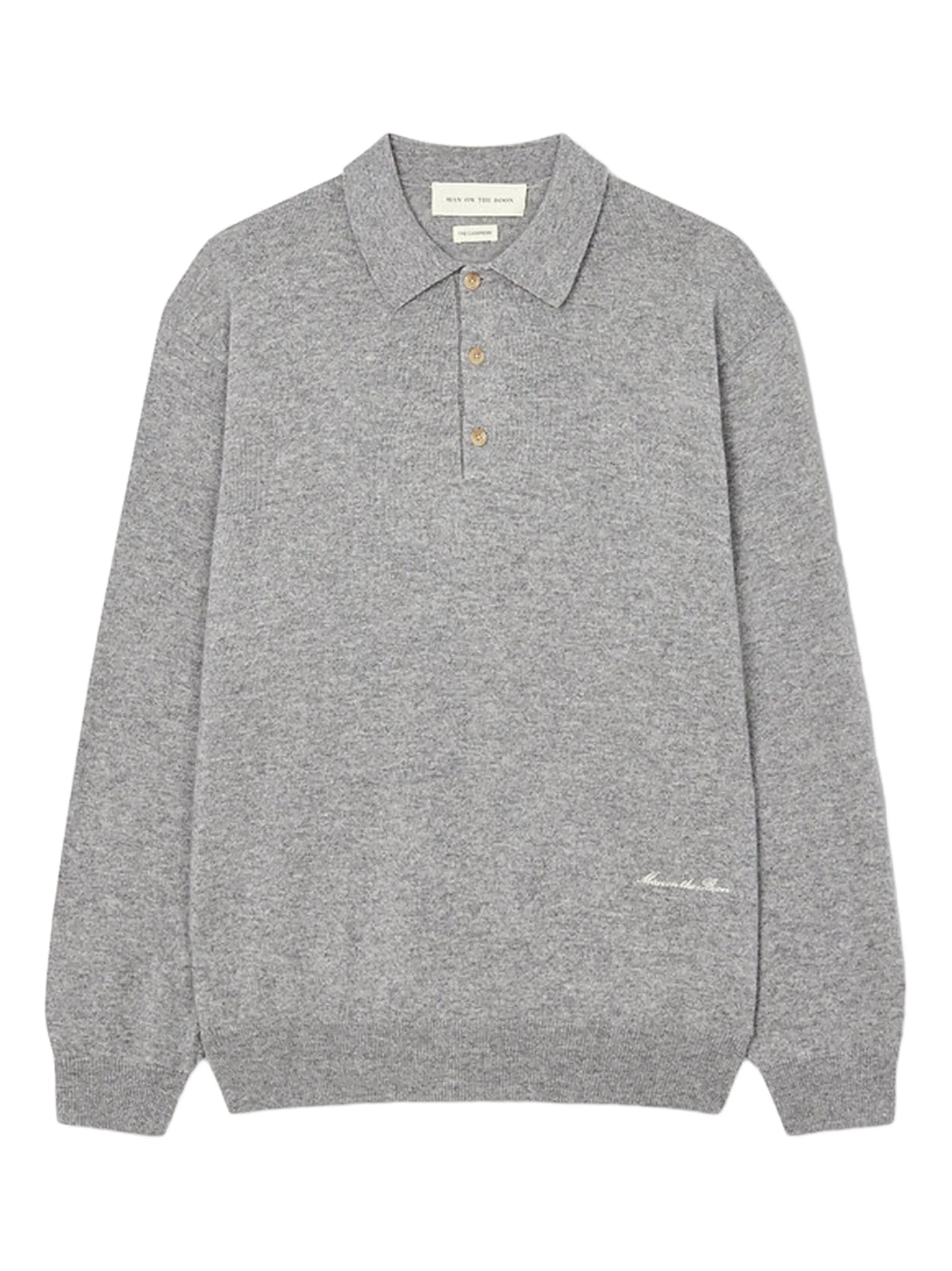 

Вязаная рубашка поло Man On The Boon., серый