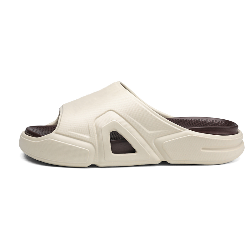 

KLAOSD Скользостойкие антибактериальные тапочки-шлепанцы с амортизацией унисекс бежево-коричневые, цвет Beige Brown