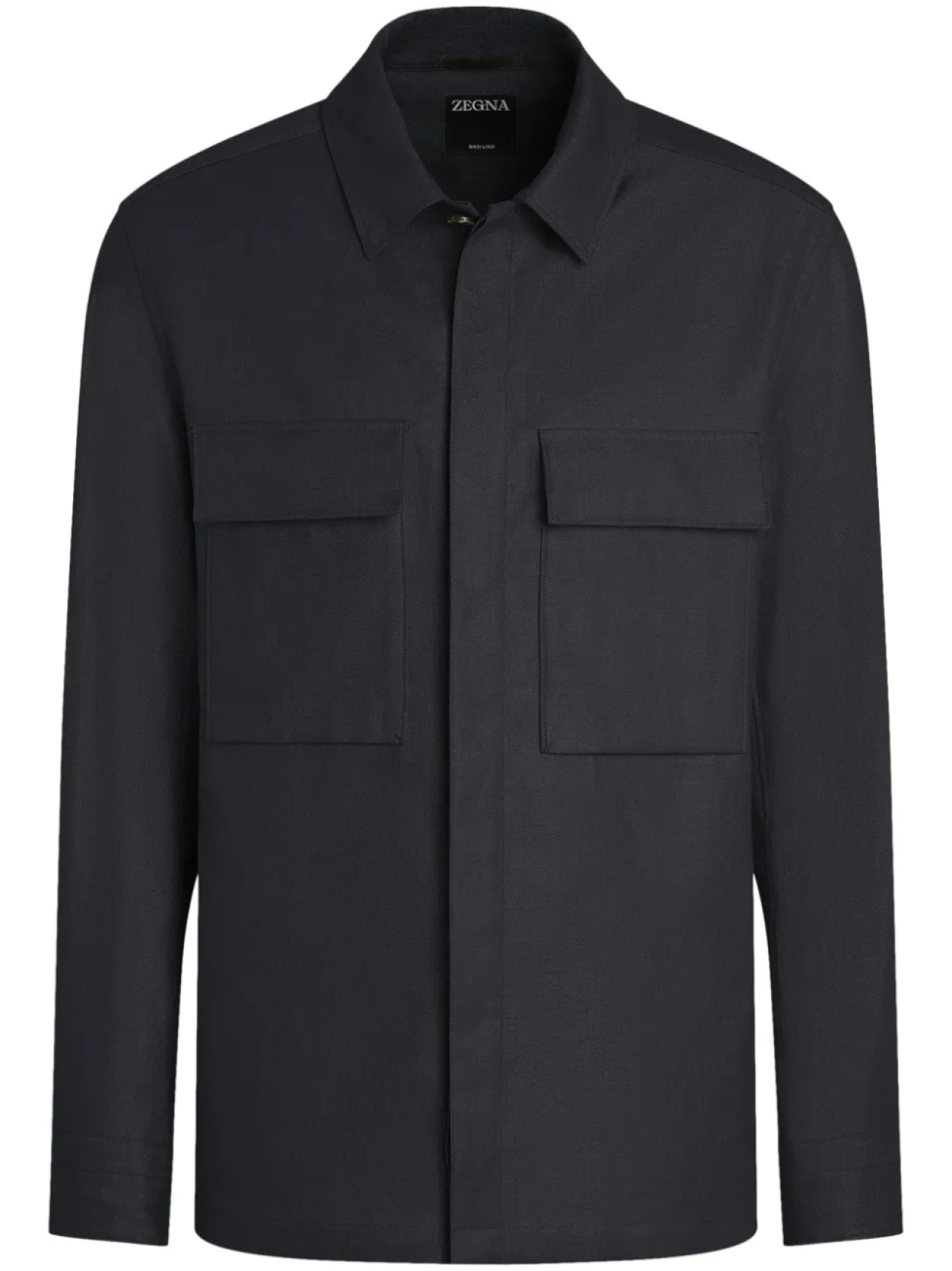 

Zegna льняная рубашка, синий