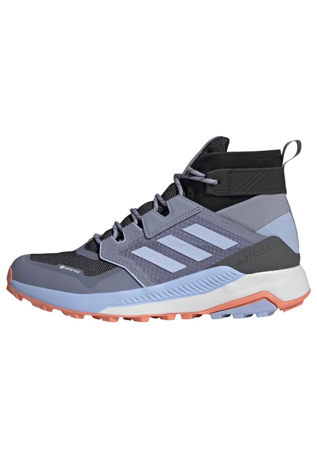 

Кроссовки для трейлраннинга Trailmaker Mid Gore Tex Adidas Terrex, серебристо-фиолетовый синий рассвет основной черный