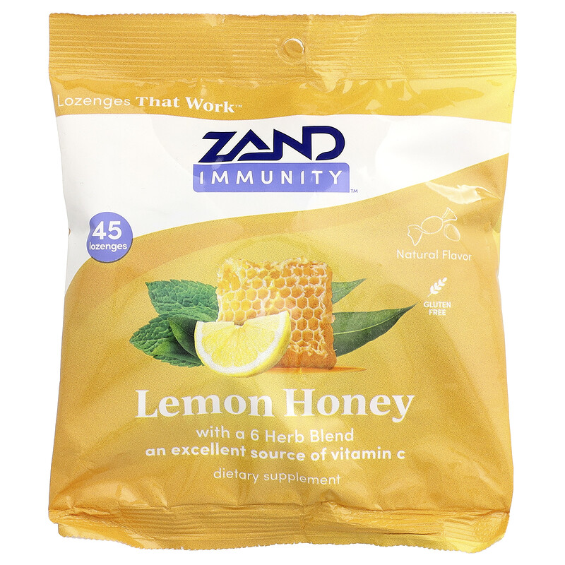 

Zand, Immunity , леденцы с лимоном и медом, 45 пастилок