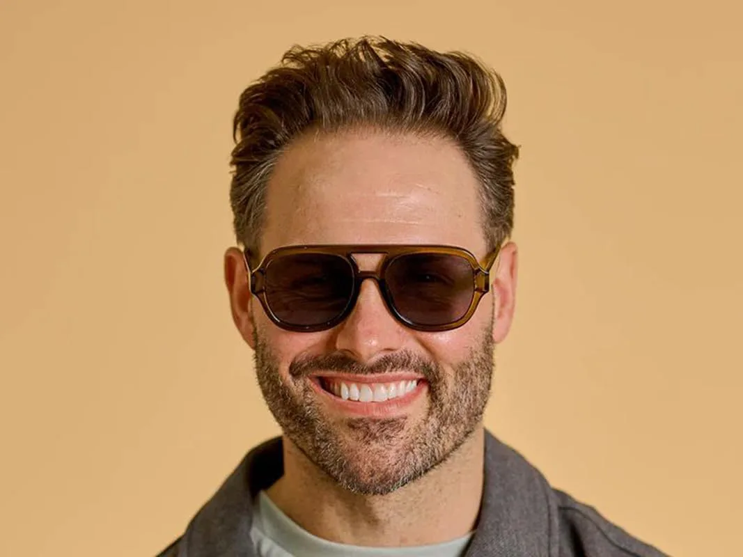 

Солнцезащитные очки-авиаторы SORVINO в стиле ретро, ​​квадратные, для женщин и мужчин, винтажные, модные, в пластиковой оправе с двойной перемычкой, Brown