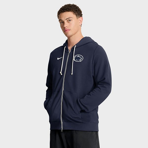 Мужская синяя толстовка с молнией Penn State Nittany Lions 2025 Sideline Standard Issue Dri-FIT Nike — фото 2