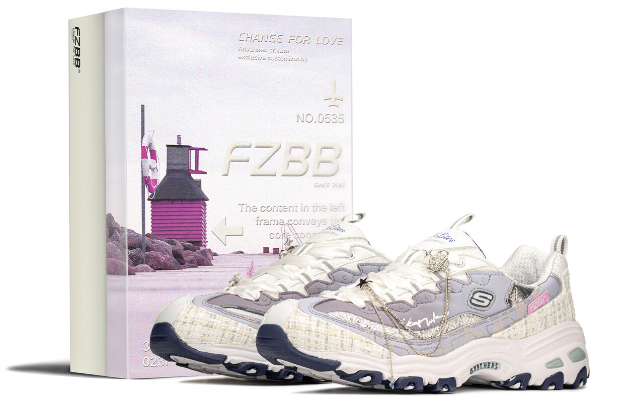 

Кроссовки Skechers Chunky Sneakers Women's Low-top Beige/Purple, фиолетовый