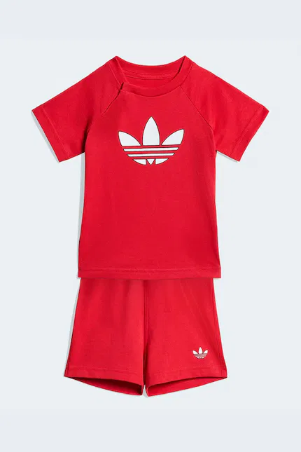 Комплект детский из хлопка Adidas Originals, красный