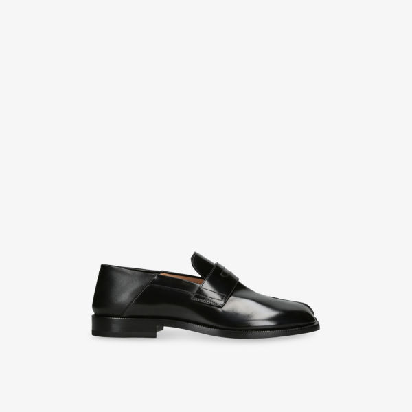 

Городские таби-бабуши из кожи, лоферы Maison Margiela, черный
