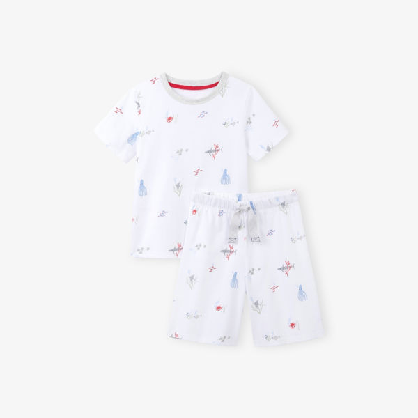 

Пижама из хлопка "Under the sea" для детей 7-12 лет The Little White Company, мультиколор