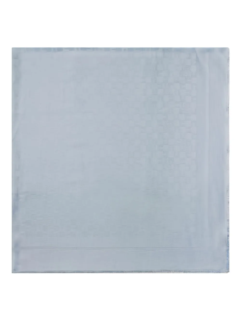 

Шарф с узором-логотипом и бахромой по краям Elisabetta Franchi, синий