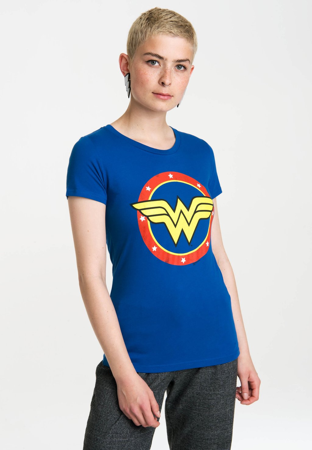 

Футболка с принтом LOGOSHIRT, синий