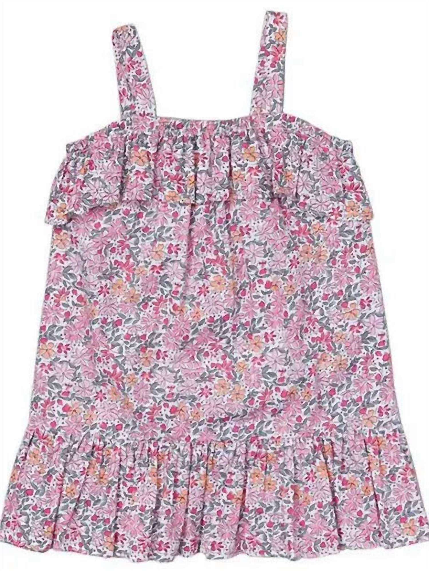 

Платье макси Liberty для девочек в розовом цвете Petit Confection