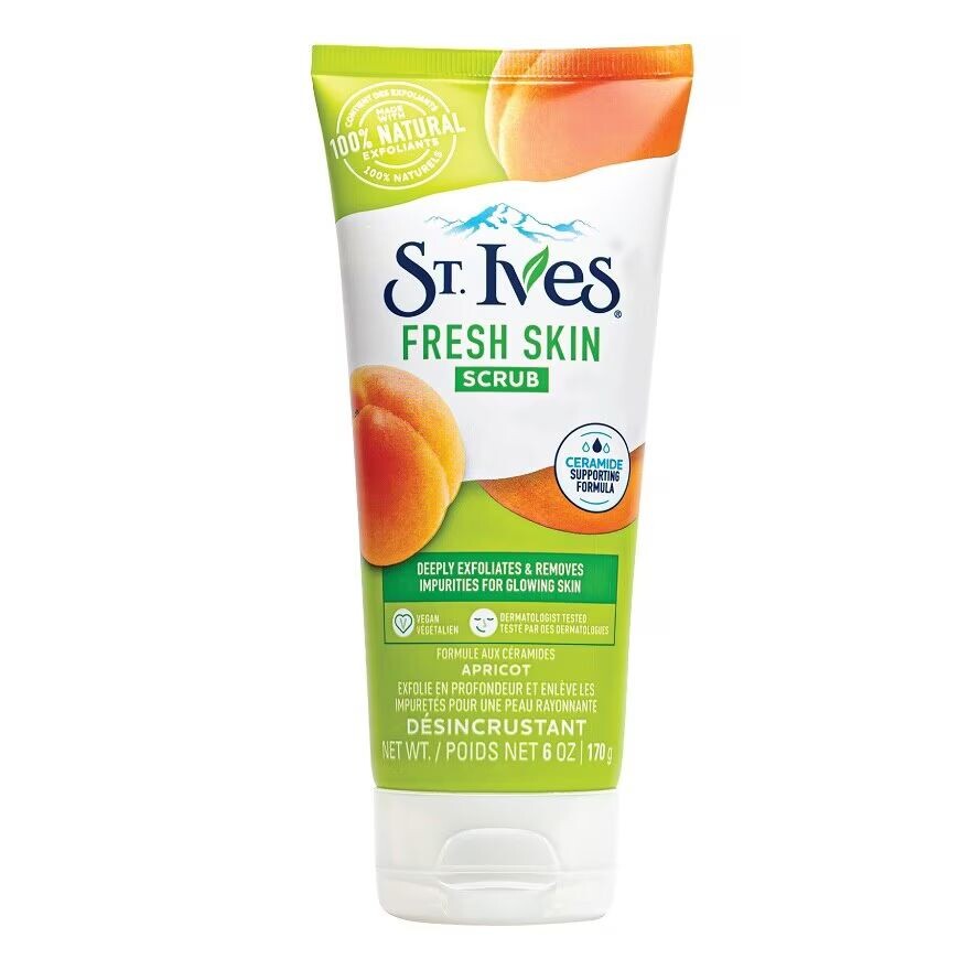

St.Ives Скраб Fresh Skin Абрикос 170 г. สครับผิวหน้า ล้างหน้า, White