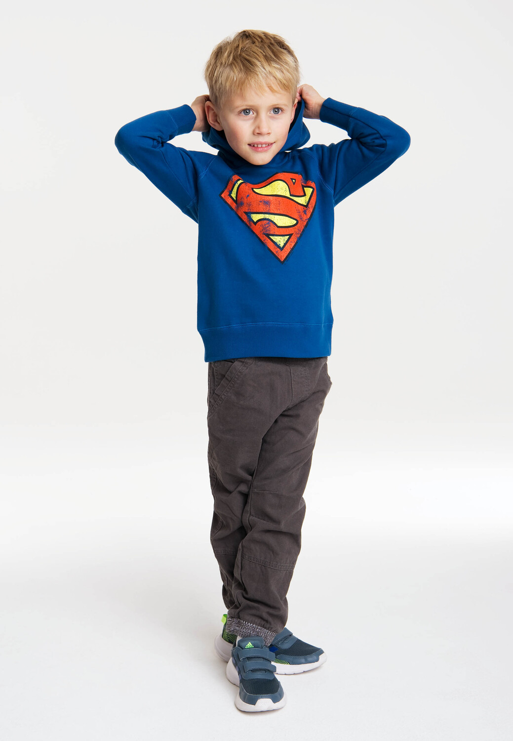 Толстовка Logoshirt Kapuzen DC Superman Logo, светло синий — фото 2