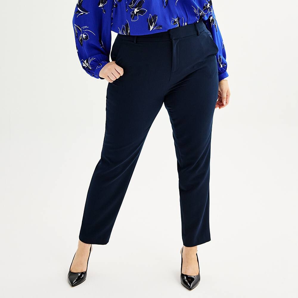 

Узкие брюки больших размеров Nine West Magic Waist, цвет Sky Captain