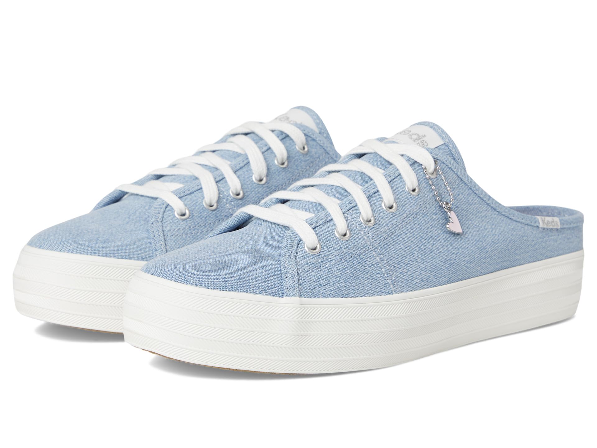 Кроссовки Keds Triple Kick Mule Slip On, Light Blue Denim