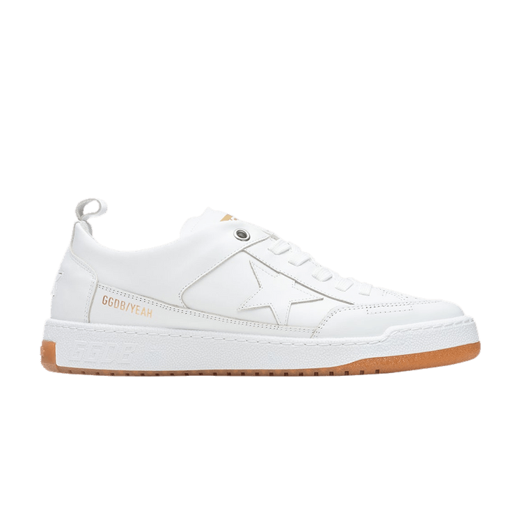 

Кроссовки Golden Goose Yeah Leather 'Optical White', белый
