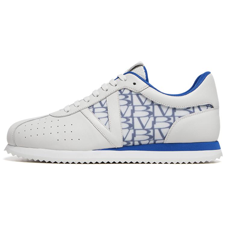 

VICKI BROWN Низкие повседневные мужские кроссовки бело-голубые, цвет White Blue