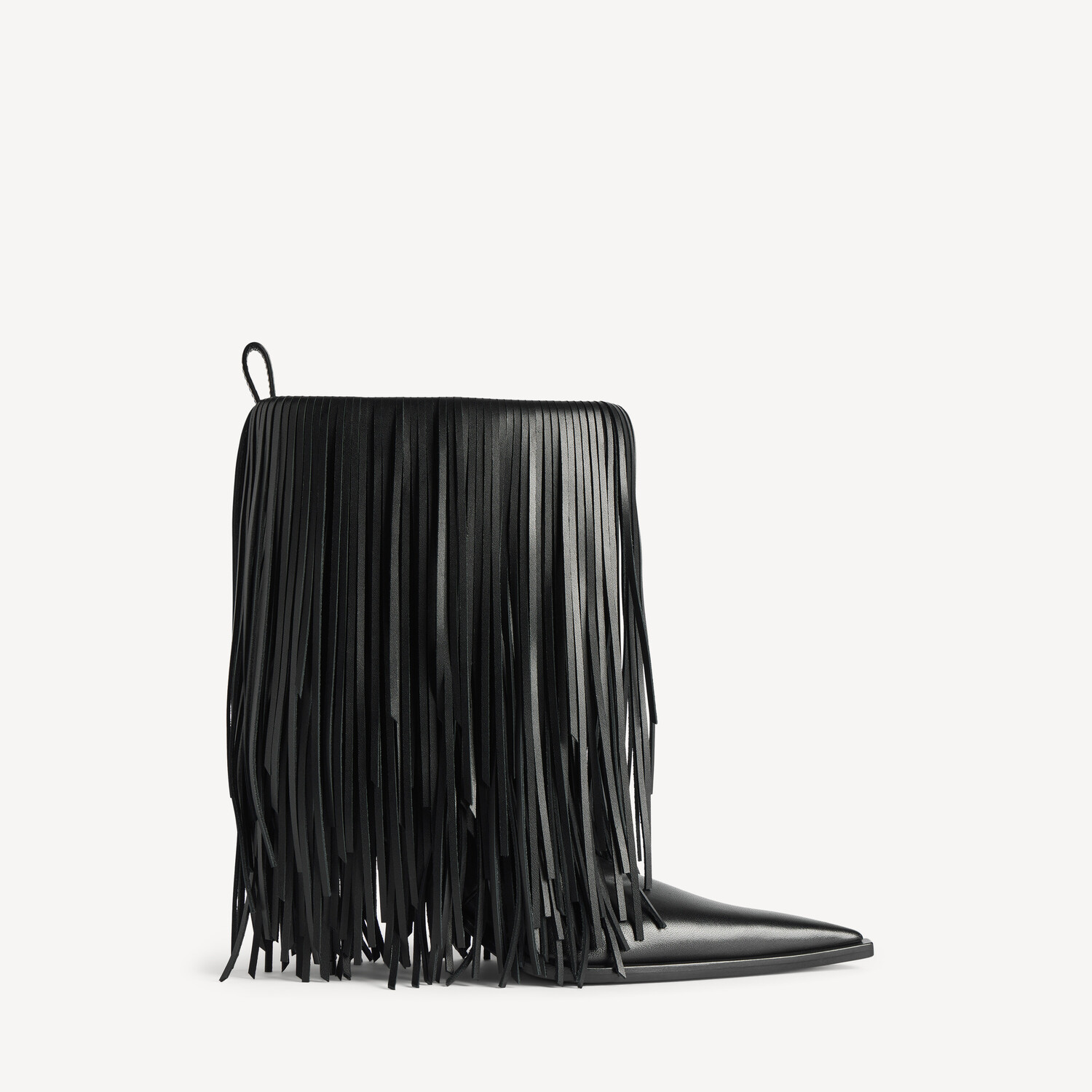 BALENCIAGA Женские ботильоны Avenue с бахромой, черные